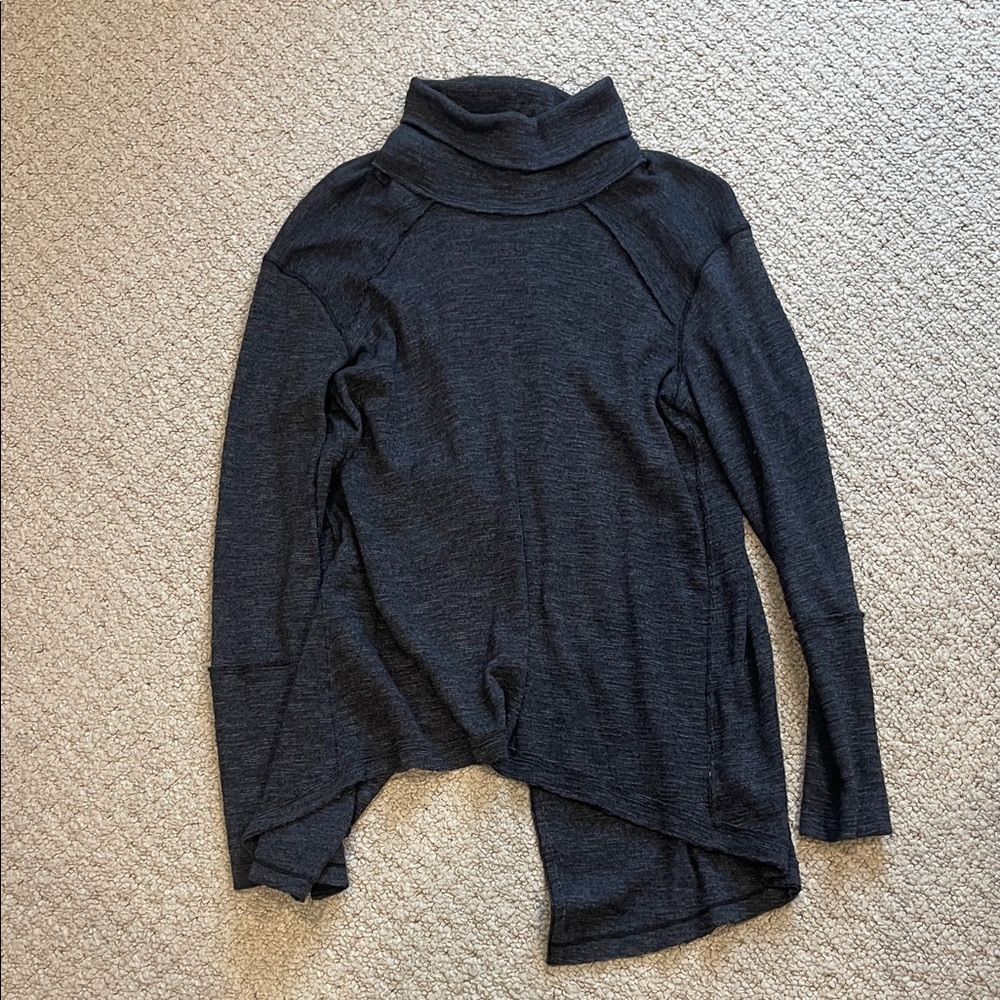 We The Free Charcoal Turtleneck Sweater